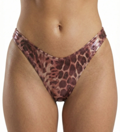 GOLD COUTURE Pink Tiger Orchid high legg bottom
