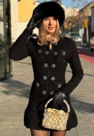BLACK TWEET DRESS