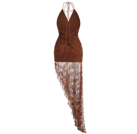 BROWN LACE DRESS