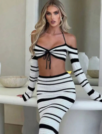 BLACK & WHITE TWO PIECE