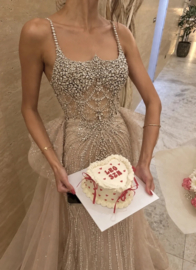 TAUPE IRMA DRESS