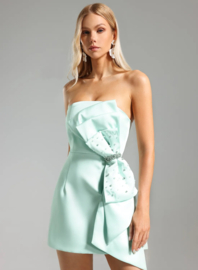 GREEN BOW DRESS
