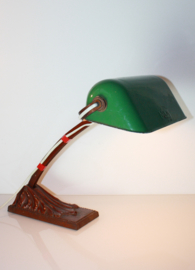Antieke bureaulamp / Notarislamp