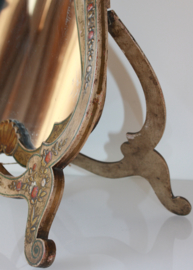 Antieke tafelspiegel met Chinoiserie decor