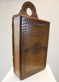 Antieke Hollandse houten schooltas