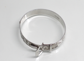 Vintage sterling zilveren armband riem met gesp 1978