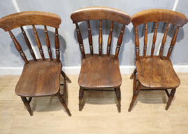Set van 6 antieke Windsorstoelen