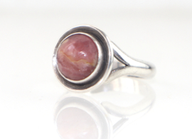 Deense vintage NE From  zilveren ring rhodochrosiet
