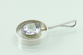 Vintage zilveren hanger bergkristal Niels Erik From, Denemarken