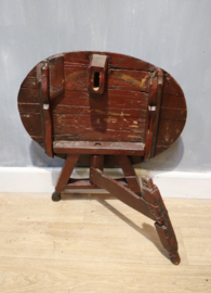 Antieke miniatuur flap-aan-de-wand, 18e eeuw