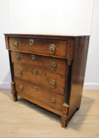 Antieke Hollandse Empire ladenkast