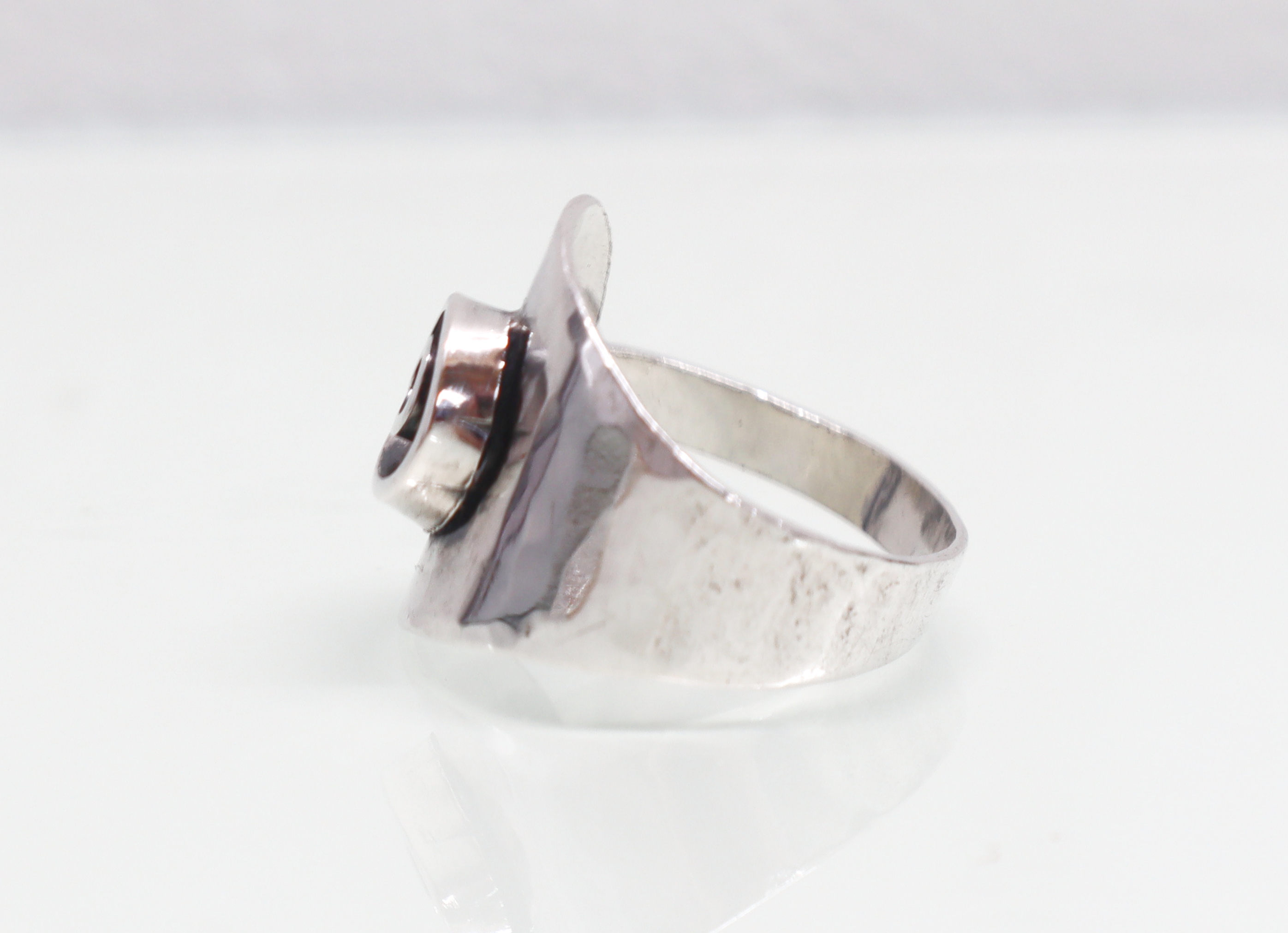 Vintage modernistische zilveren ring jaren ‘30
