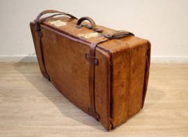 Antieke lederen koffer