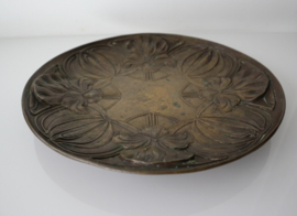 Art Nouveau bronzen bord