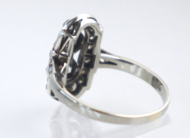 Antieke Art Deco gouden ring met diamanten