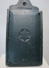 Antieke houten schooltas