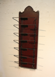 Jugendstil metalen krantenrekje