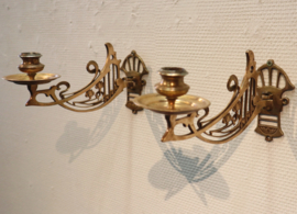 Set Art Nouveau  pianokandelaars