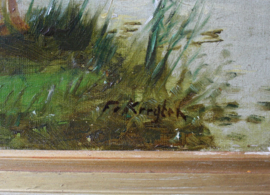 Fedor van Kregten (1871-1937), Koeien aan de waterkant