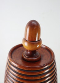 Antieke houten tabakspot