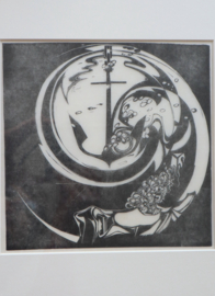Houtsnede Jacob Jongert (1883-1942)