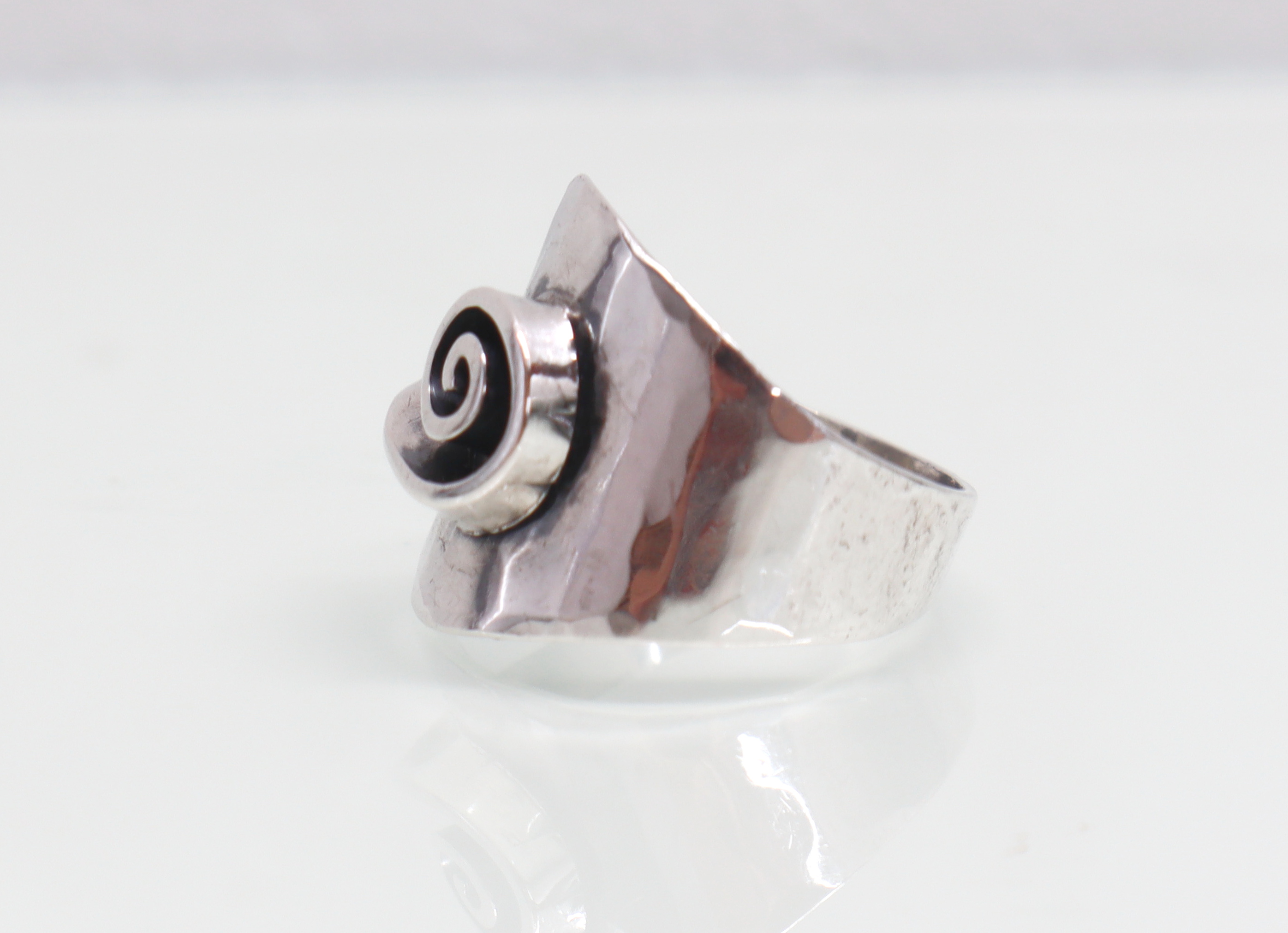 Vintage modernistische zilveren ring jaren ‘30