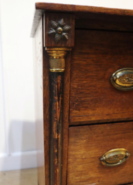 Antieke Hollandse Empire ladenkast