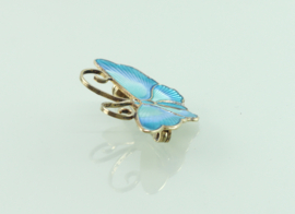 Vergulde broche vlinder email David Andersen