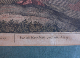 Antieke opticaprent Hirschberg 18e eeuw