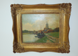 Schilderij boot in vaart