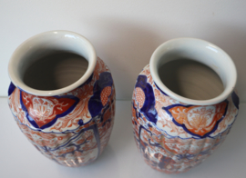 Set antieke Imari porseleinen vazen