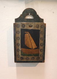 Antieke Friese houten schooltas