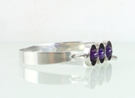 Zilveren armband amethisten Kultaseppa Salovaara Finland 1971