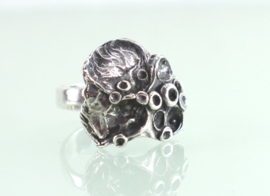 Vintage zilveren ring mos Theodor Klotz (Teka) jaren ‘70