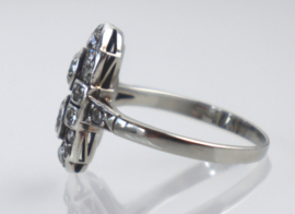 Antieke Art Deco gouden ring met diamanten
