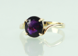Vintage gouden ring met amethist