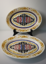 Set Art Deco schalen Petrus Regout, Calvé Delft