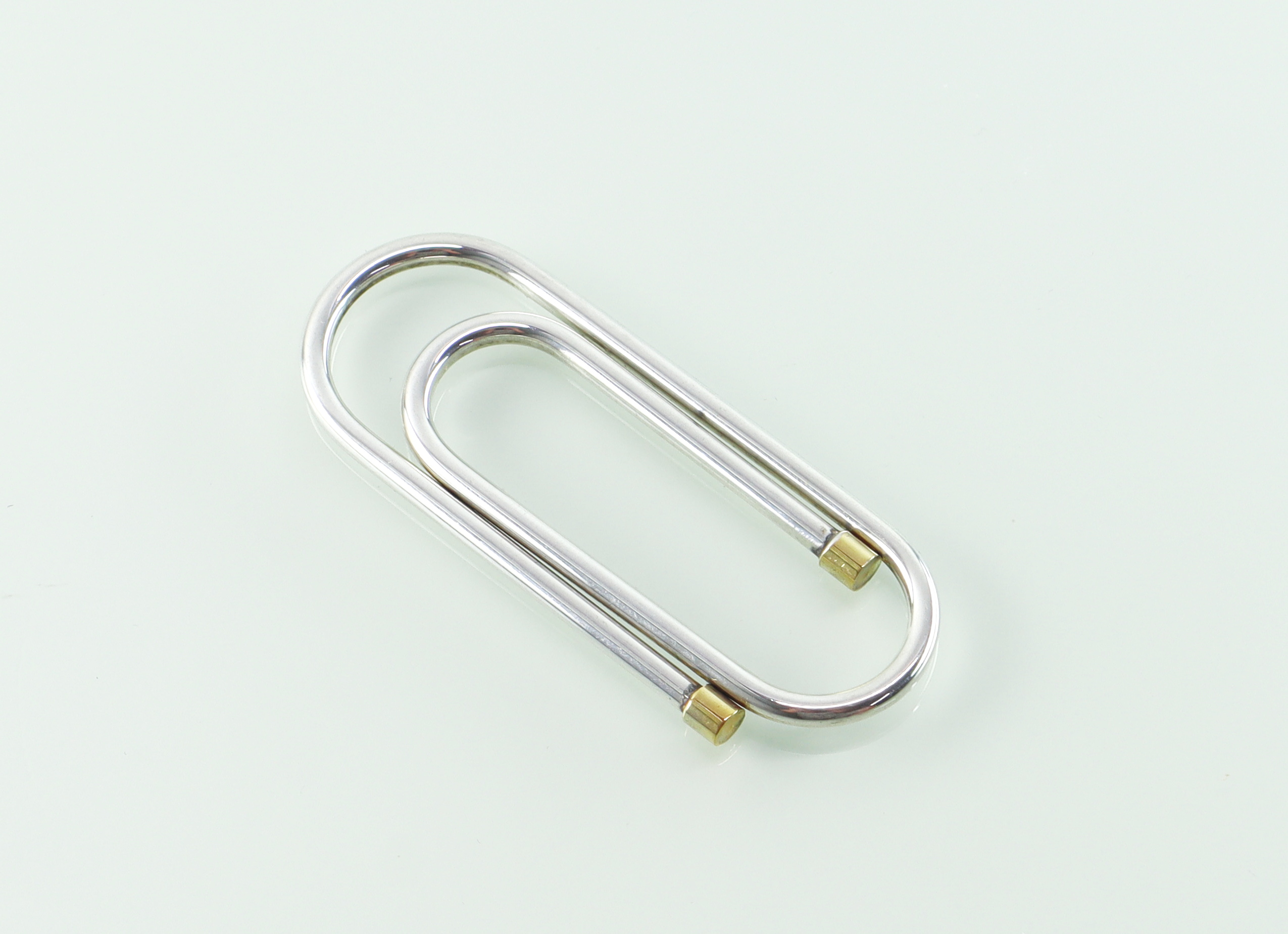 Vintage zilveren geldclip / paperclip Franz Scheurle 1970