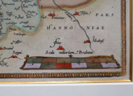 Antieke kaart Brabant 1584