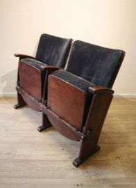 Set vintage theaterstoelen, firma Tijsseling