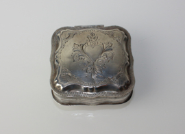 Zilveren pepermuntdoosje 1882, tandendoosje
