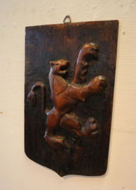 Paneel met gestoken leeuw, 18e eeuw