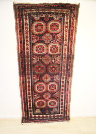 Antiek Perzisch kleed Belouche 88 x193 cm.