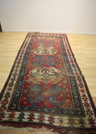 Antiek Perzisch kleed Kazak 236 x 106 cm