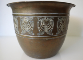 Jugendstil koperen pot