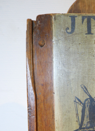 Antiek Hollands houten schooltasje