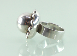 Vintage zilveren ring Erik Granit Finland jaren ‘70