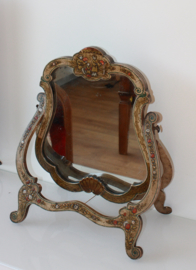 Antieke tafelspiegel met Chinoiserie decor