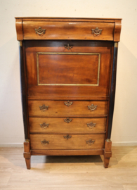 Antieke Hollandse secretaire à abbatant