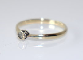 Antieke/vintage gouden solitairring